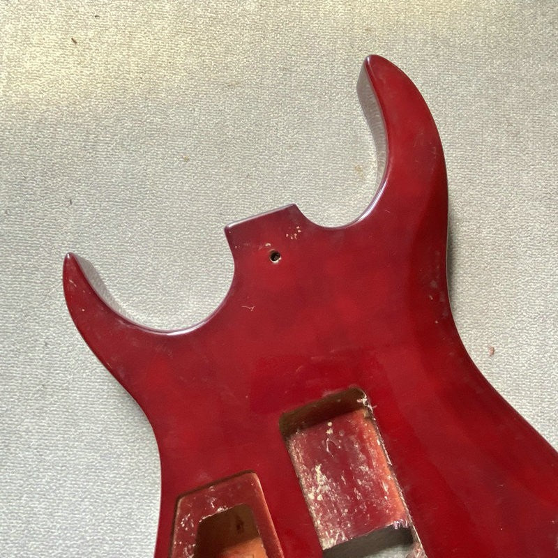 Red HH Guitar Double Cutaway Basswood Body