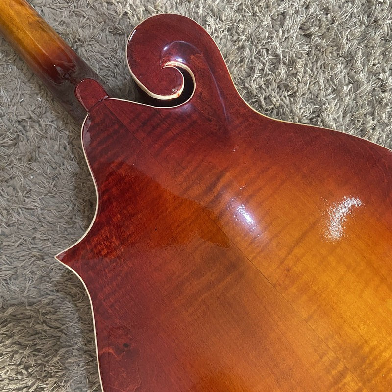 Cherry Burst Finish 8 String Mandolin, Spruce Top Body, Mahogany Neck