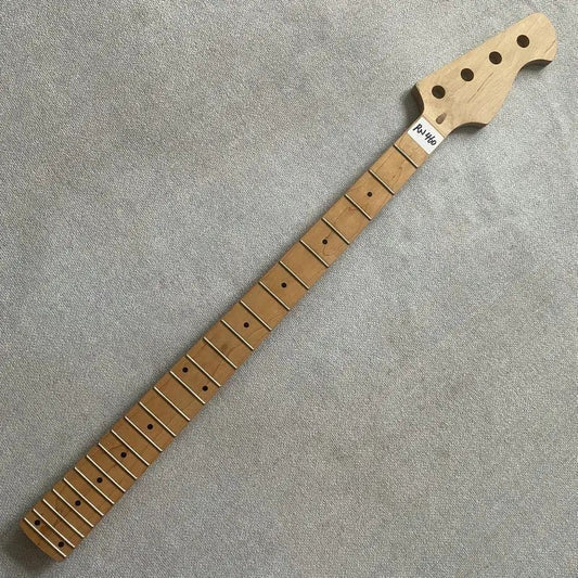Maple Wood 4 String Bass Neck, 24 Frets Maple Fingerboard