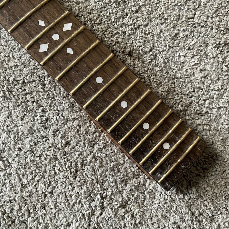 Dark Maple Electric Guitar Neck, Rosewood 22 Frets Fingerboard