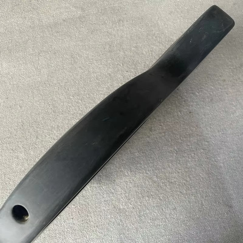 HH Black LAG Guitar Single Cut Basswood Body, String Through Bridge Fi