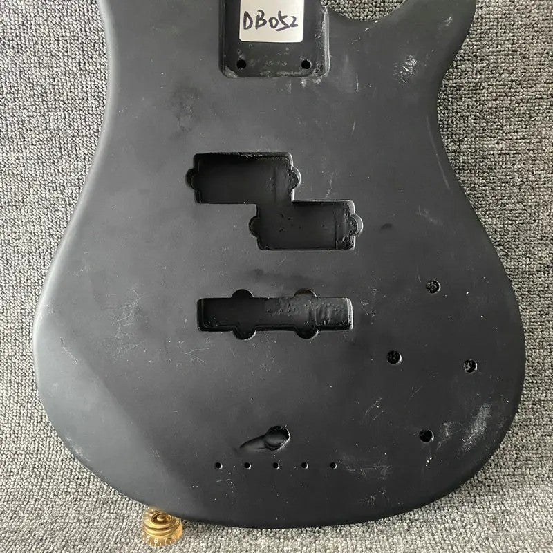 Black Matte Black Finish 4 String Bass Basswood Body