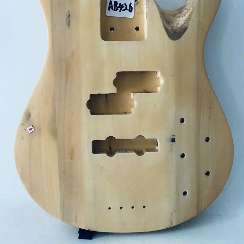 Solid Basswood 4 String Electric Bass Guitar Body