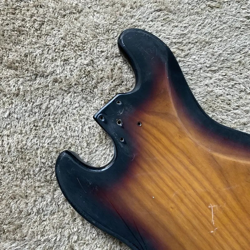 Alder Wood 4 String Bass Body with Maple Neck, Rosewood Fingerboard