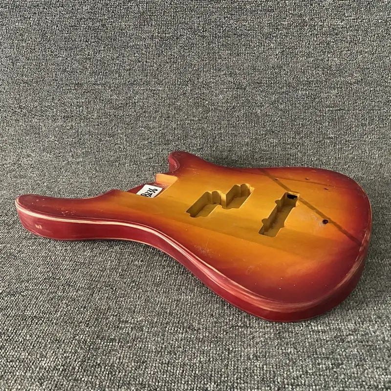 Cherry Burst 4 String Bass Guitar Body