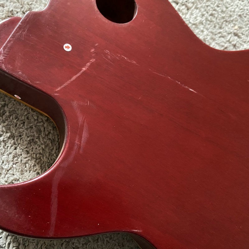 DeVille Red Tiger Maple Top Guitar Body, Rosewood Fingerboard Neck Fit