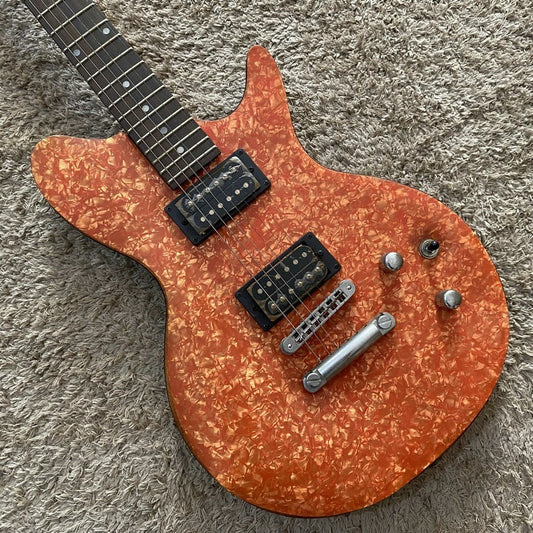 Orange Guitar, ABS Frosted Top Basswood Body, Maple Neck Fit Les Paul