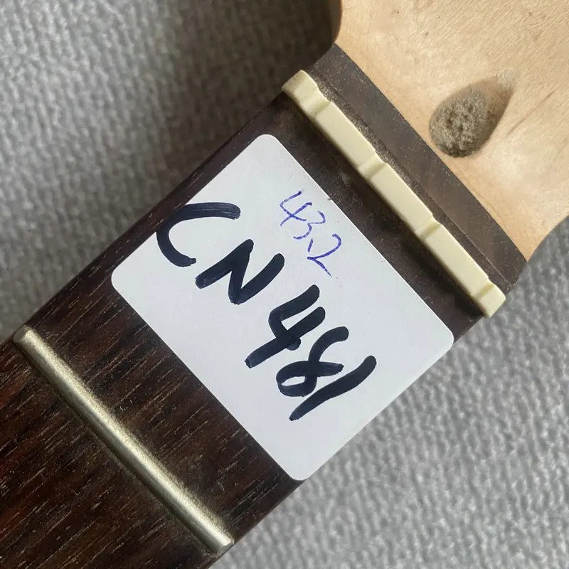 Black Basswood 4 String Electric Bass Body with Maple Neck, Rosewood F