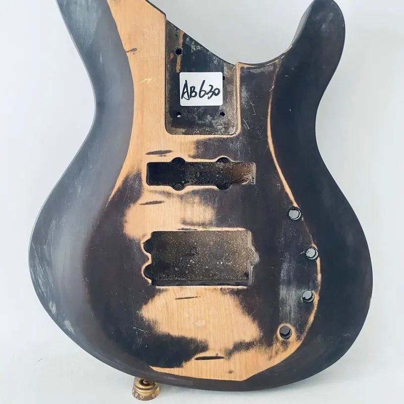 Black Electric Bass Basswood Body DIY Project