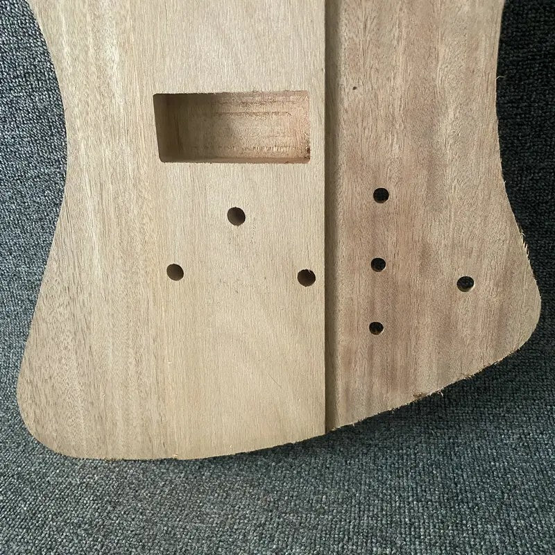 Unfinished Mahogany Wood 4 String Bass Body Fit Thunderbird Bass