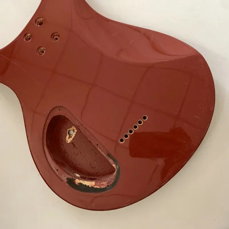 Red Double Cutaway Guitar Body DIY Project