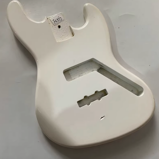 White Basswood 4 String Bass Guitar Body Fit Jazz Bass