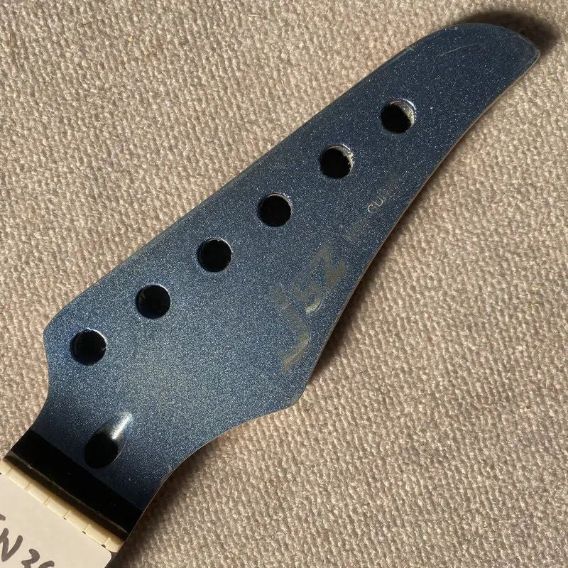 Blue Maple Wood Guitar Neck, Rosewood Fingerboard 24 Frets