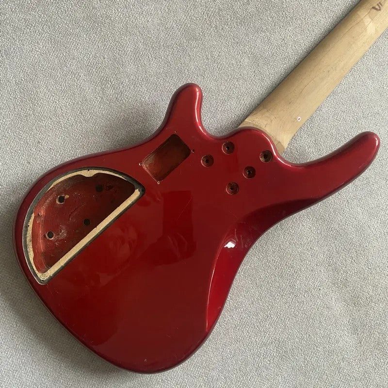 Tagima Red 5 String Bass Basswood Body with Maple Neck, Rosewood Finge