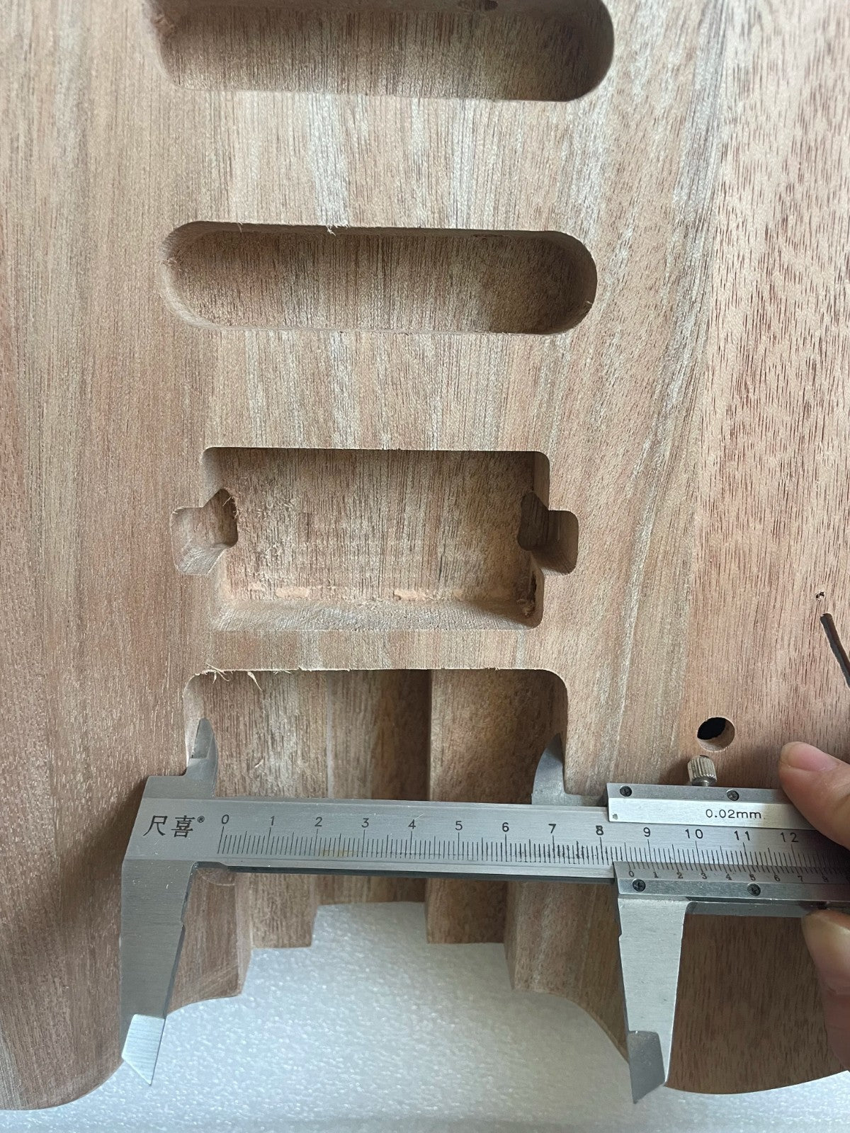 Mahogany Wood HSS Headless Guitar Body