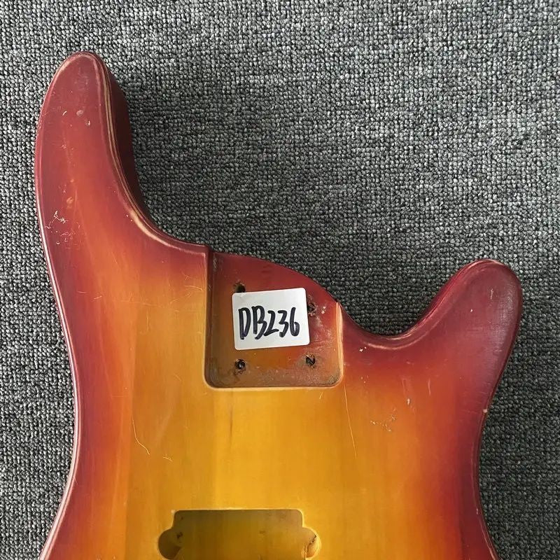 Cherry Burst 4 String Bass Guitar Body