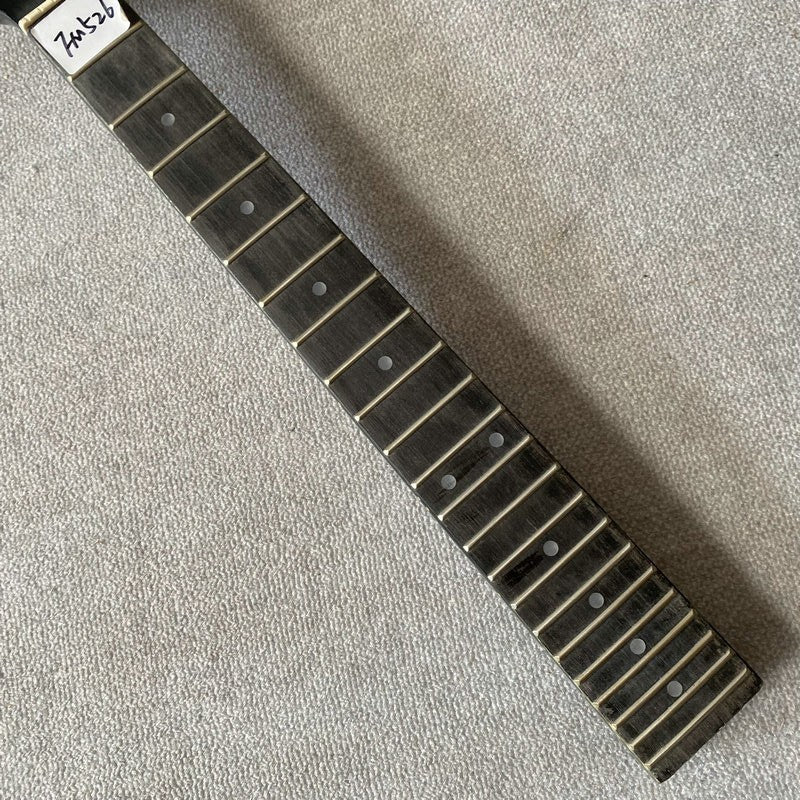 Black Harley Benton Maple Wood Guitar Neck, Rosewood Fingerboard Fretb