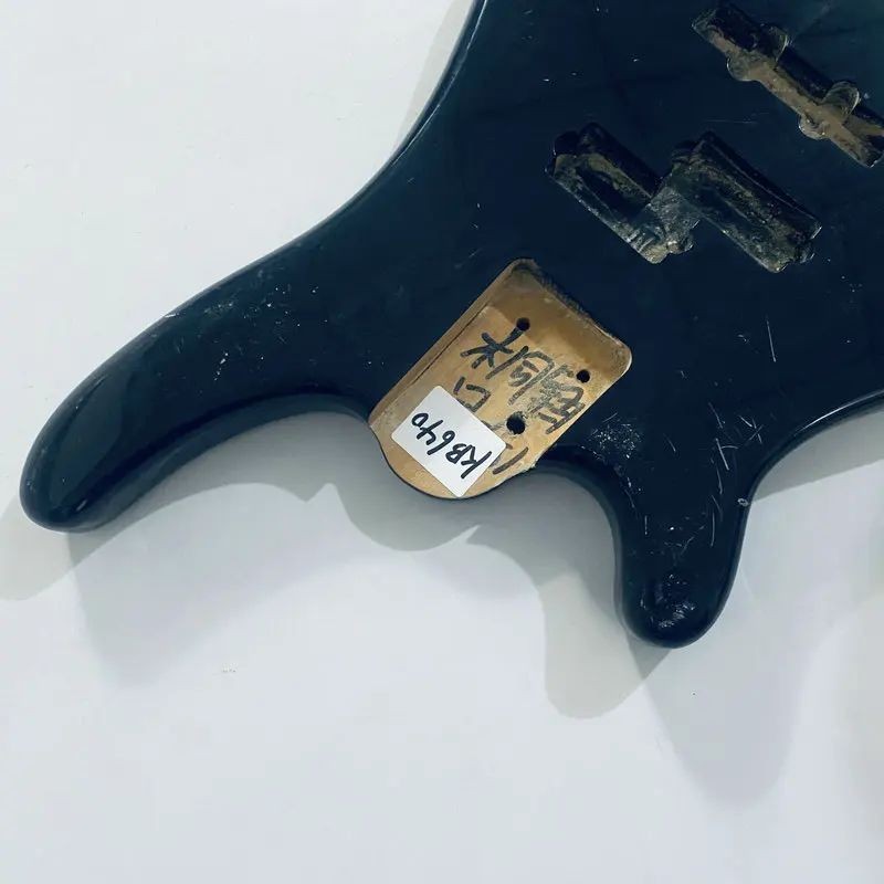 Black Left Handed 4 String Bass Basswood Body DIY Project