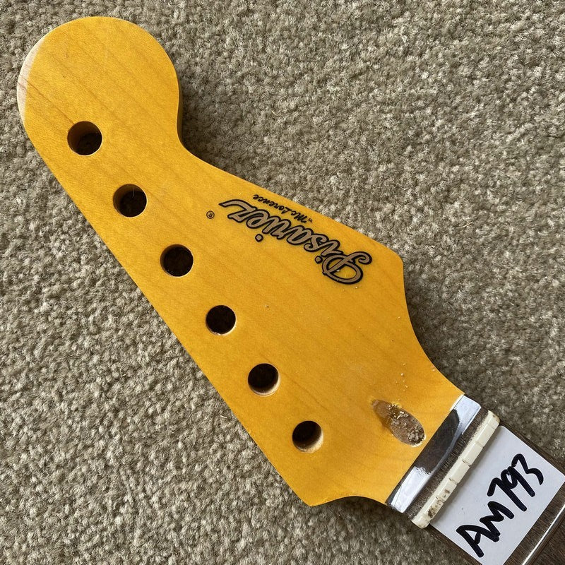 Yellow Guitar Maple Wood Strat Style Neck, Rosewood 22 Frets Fingerboa