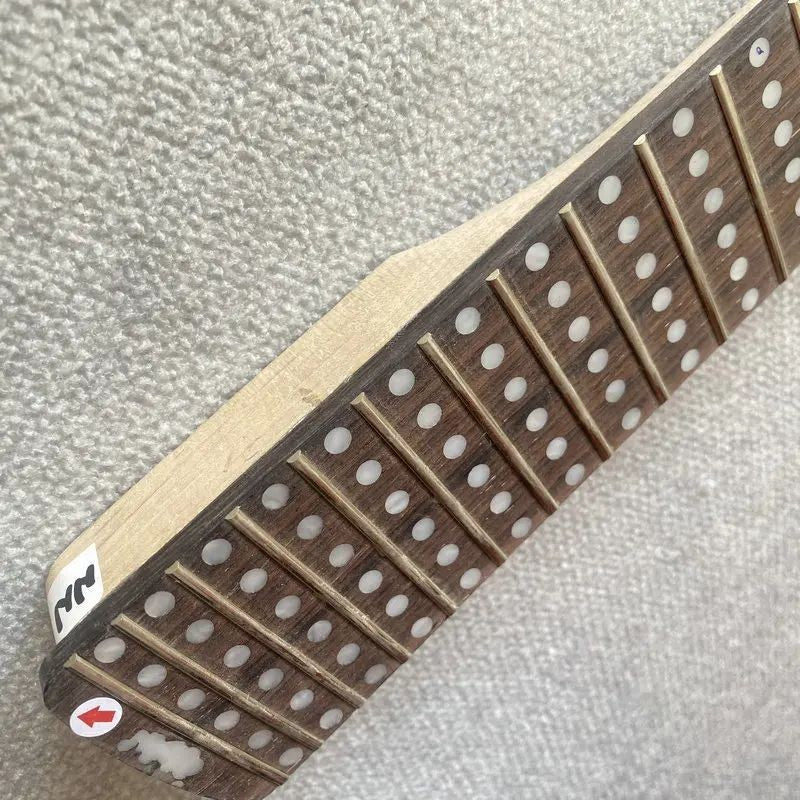 DIY Project Guitar Maple Neck, 22 Frets Fingerboard Rosewood Fretboard
