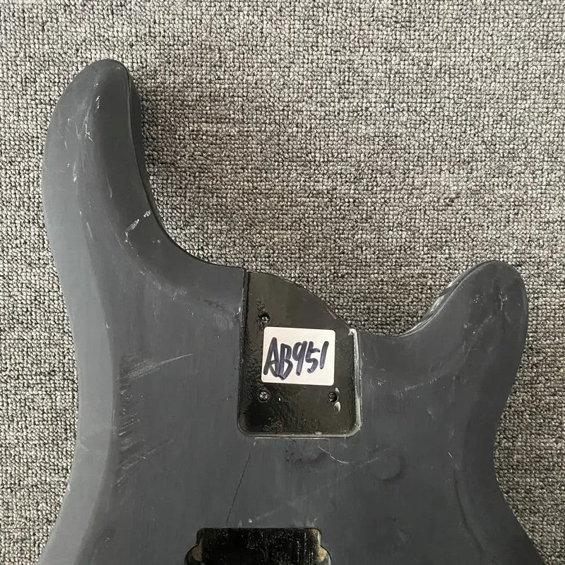 Black 4 String Electric Bass Solid Basswood Body