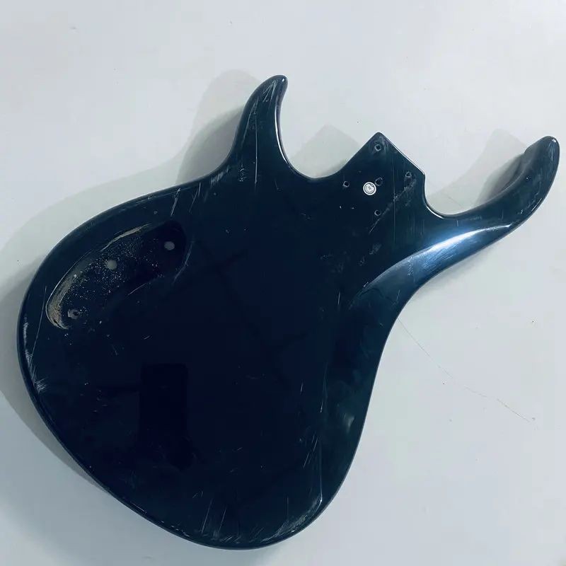 Basswood 4 String Electric Bass Black Body DIY Project