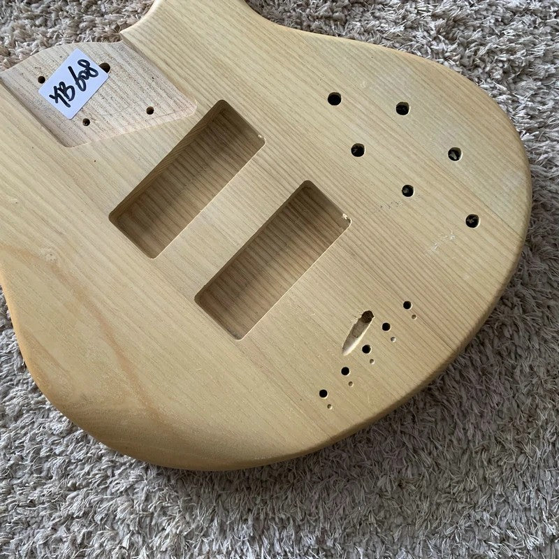 Solid Ash Wood 5 String Bass Guitar Solid Body DIY Project