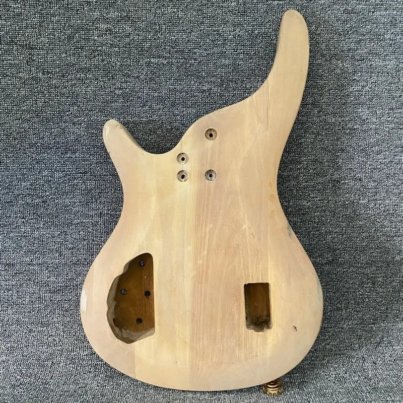Mahogany Wood Electric Bass Guitar Body