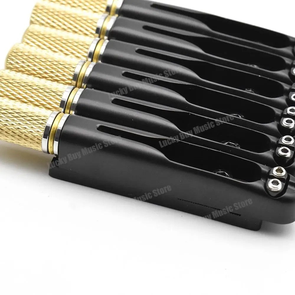 Brass Headless Guitar Bridge Saddles System Fit Strandberg,Kiesel,Iban