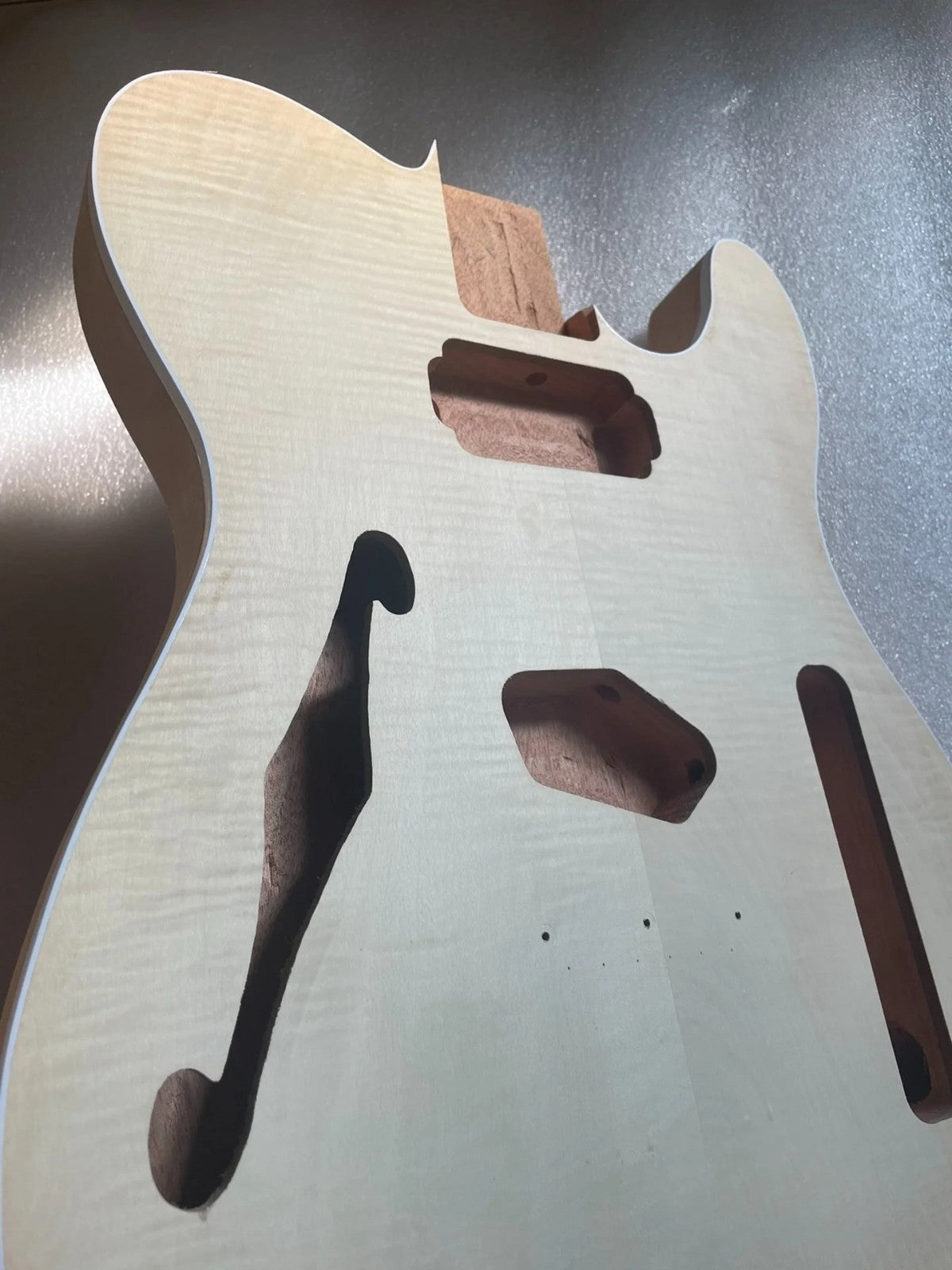 Tiger Maple Top Mahogany Wood Guitar Body Fit Telecaster Tele