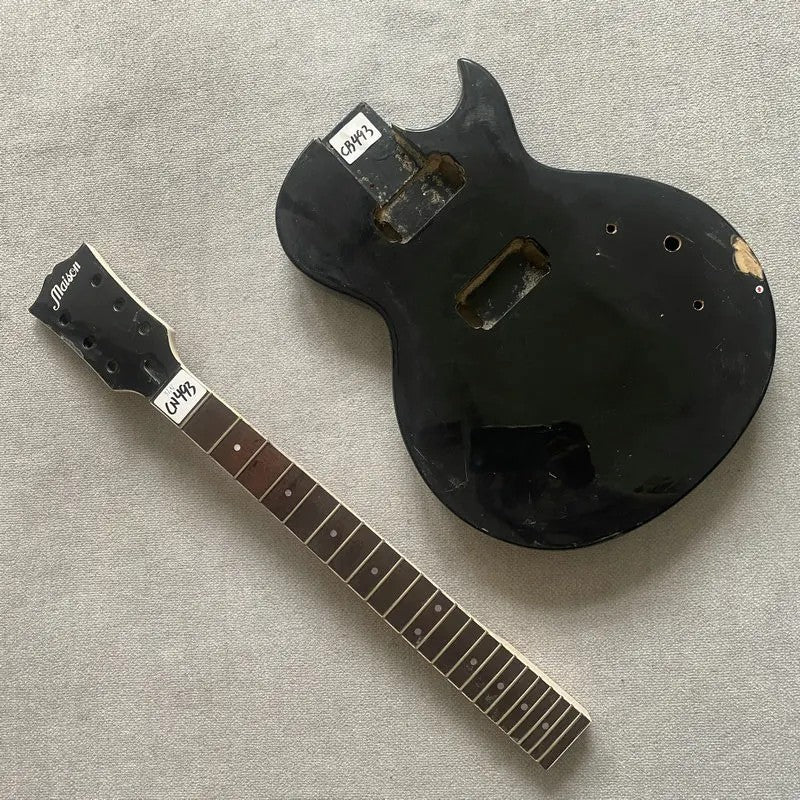 Black Basswood Guitar Body with Maple Neck, Rosewood Fingerboard DIY P