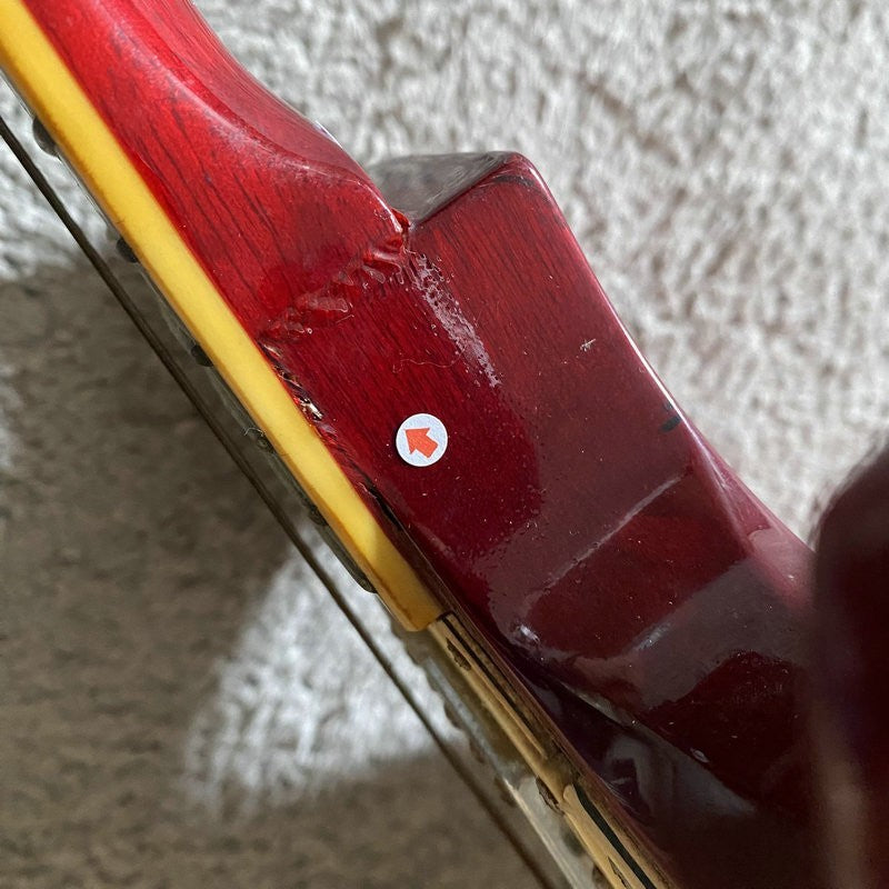 Samick Red Electric Guitar, Mahogany Body, Rosewood Fingerboard Neck