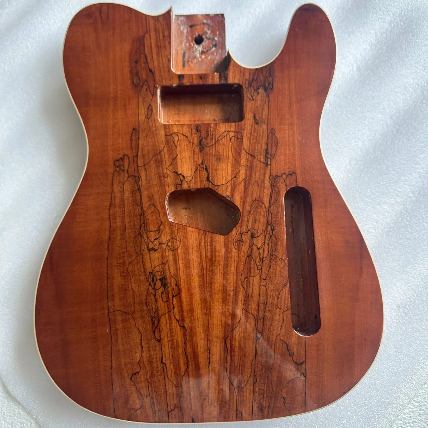 Burl Wood Top Mahogany Wood Guitar Body Fit Telecaster Tele