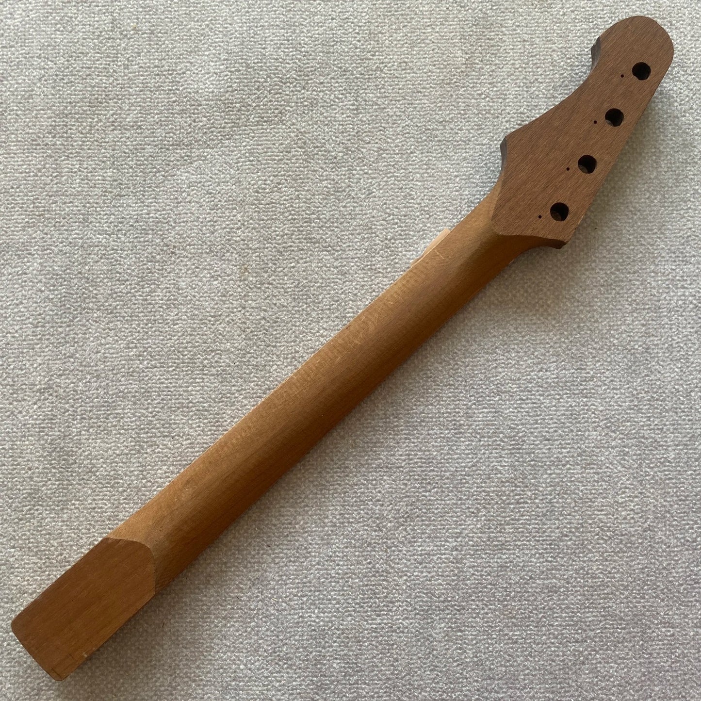Roasted Maple Wood 4 String Mini Electric Bass Neck, 22 Frets Fingerbo