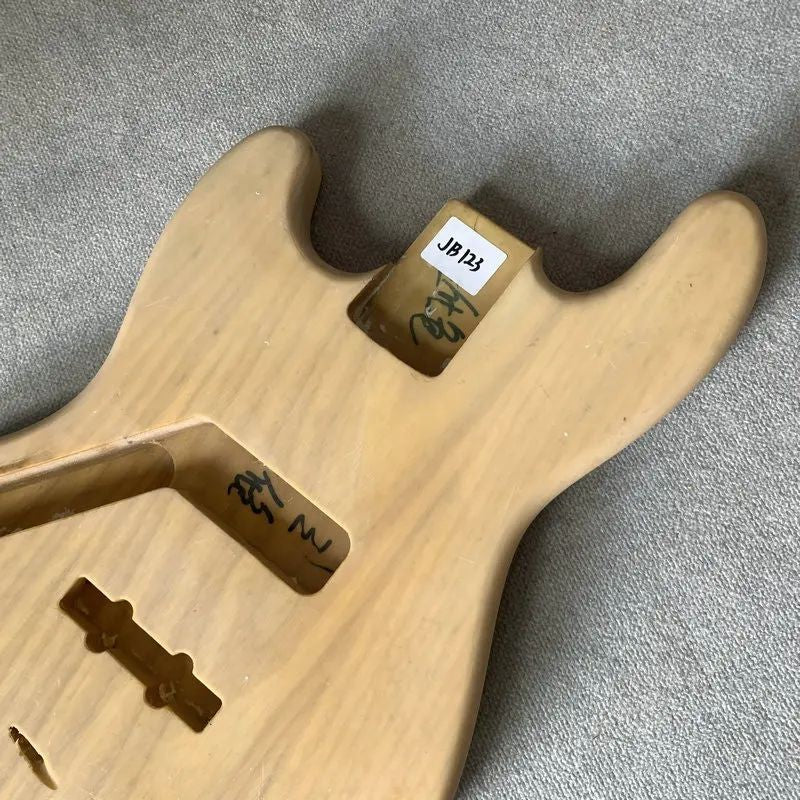 Ash Wood Left Handed 4 String Bass Body DIY Project Fit Jazz Bass
