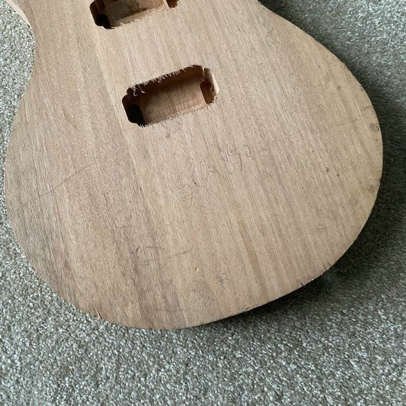 HH Mahogany Wood Double Cutaway Guitar Body DIY Project