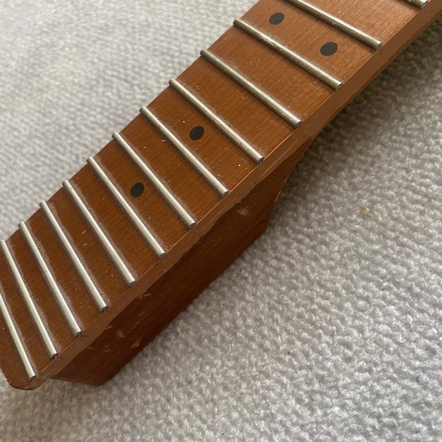 Roasted Maple Wood 4 String Mini Electric Bass Neck, 22 Frets Fingerbo