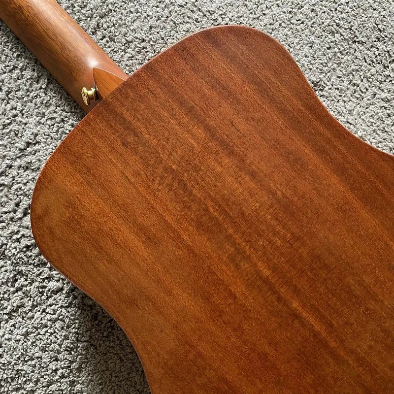 34" Luna Vintage Acoustic Guitar, Spruce Top Body, Mahogany Neck