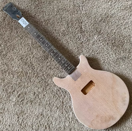 1 Set Mahogany Guitar Body, Rosewood Fretboard Neck Fit Les Paul Junio