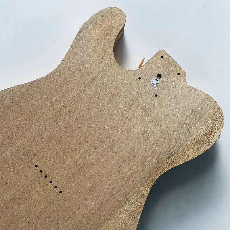Basswood Unfinished DIY Project Guitar Body, String Through Bridge Fit