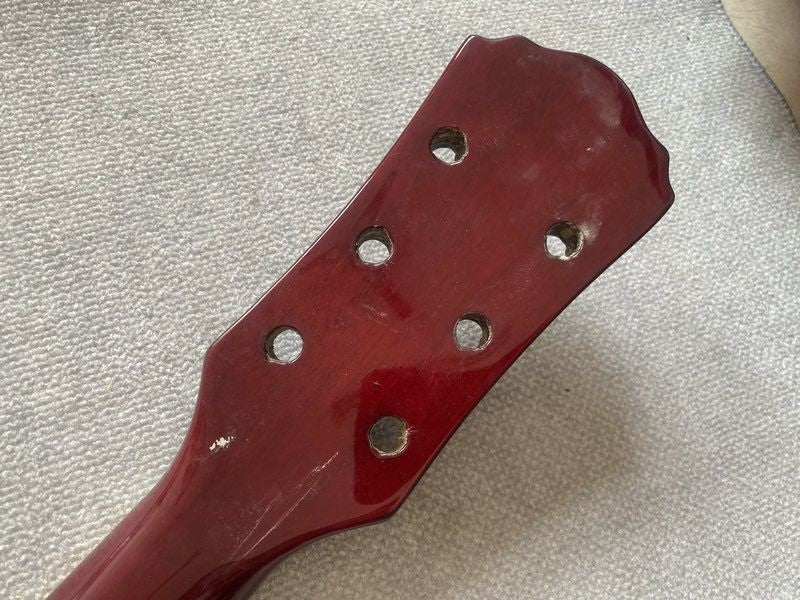 Unfinished Guitar Basswood Body with Neck, Rosewood Fingerboard Fit Le