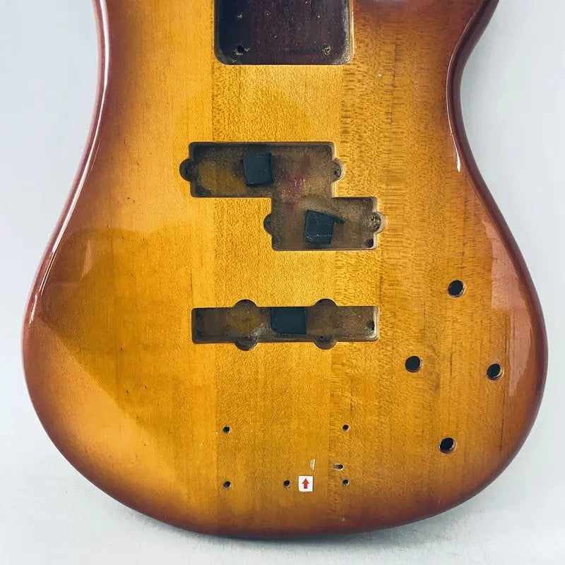 Sunburst Basswood 4 String Bass Body DIY Project