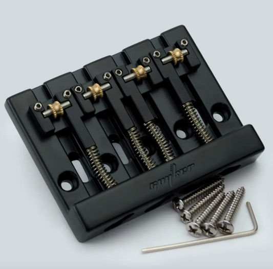 Black 4 String Bass Roller Saddles Bridge Fit Ibanez,Fender,Peavey,Was