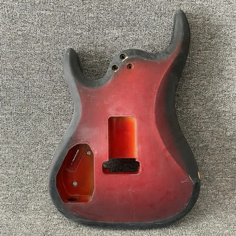 Red Burst HSH Basswood Guitar Body DIY Project