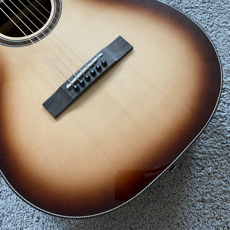 38 Inch Parlor Crossover Guitar, Spruce Top Body, Mahogany Neck
