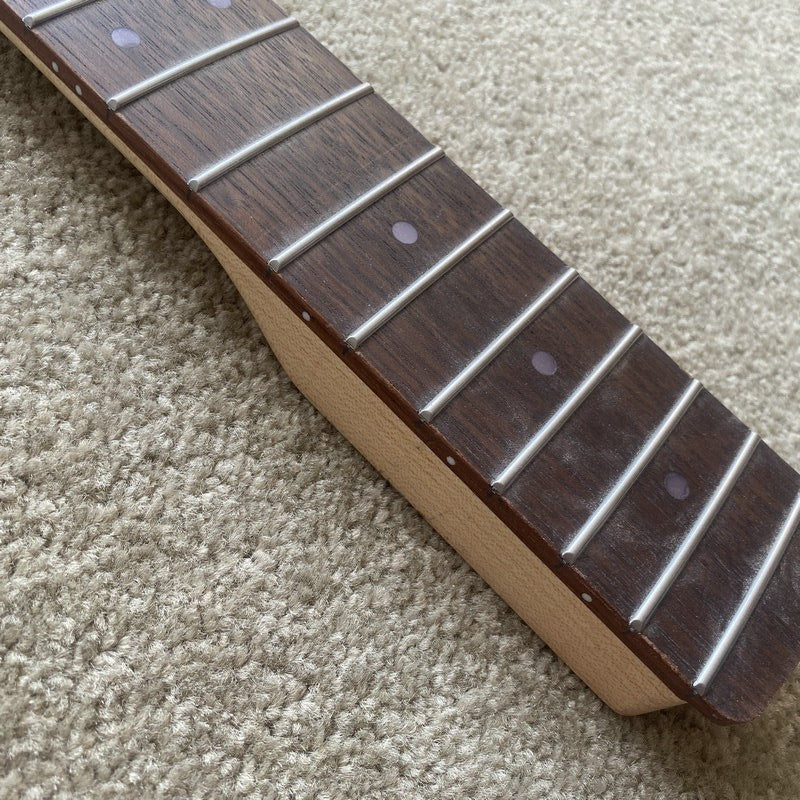 Blue Headstock Maple Wood 4 String Bass Neck, Rosewood Fingerboard 20