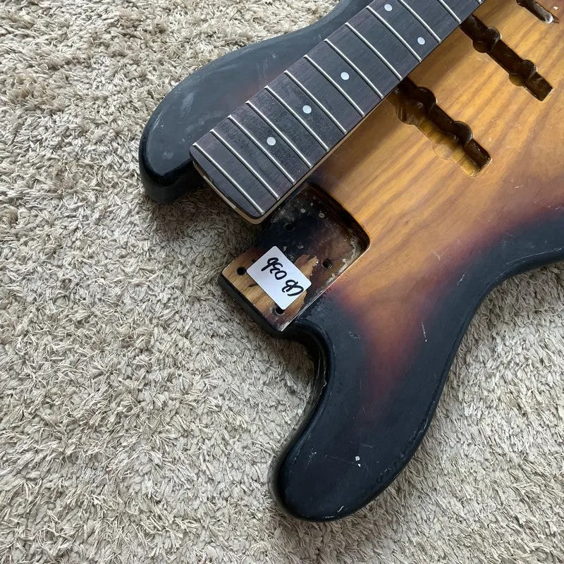 Alder Wood 4 String Bass Body with Maple Neck, Rosewood Fingerboard