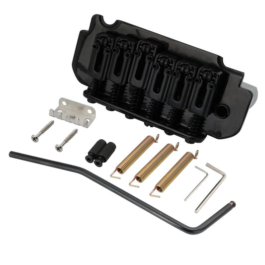 Black Rolling Saddles Guitar Two Point Tremolo Bridge Fit Stratocaster