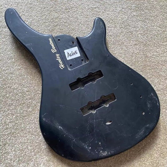 Black Harley Benton 4 String Bass Basswood Body
