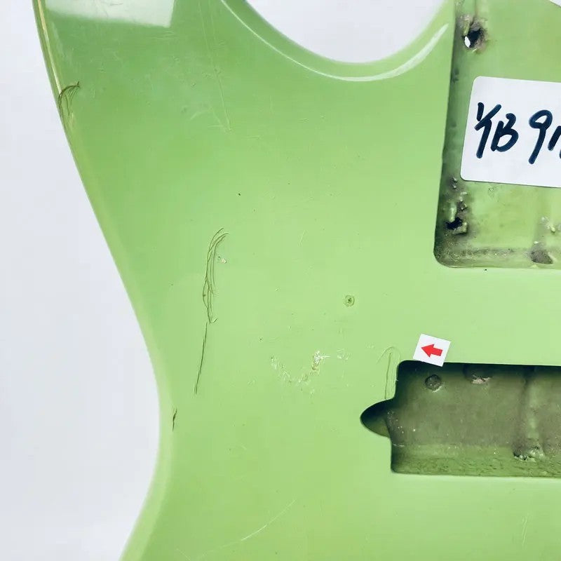 Green HH Basswood Guitar Double Cutaway Body